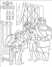 coloriage reine des neiges hans est desperere